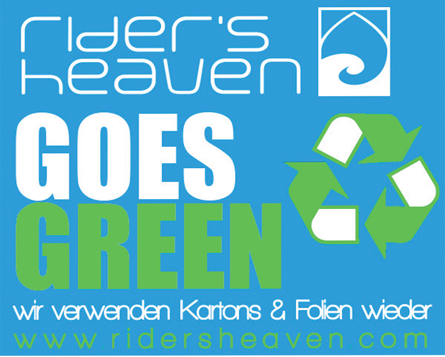 Ridersheaven Goes Green Logo