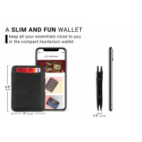 HUNTERSON Geldbeutel Magic Wallet RFID black
