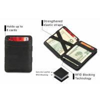 HUNTERSON Geldbeutel Magic Wallet RFID black