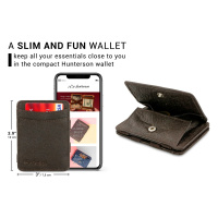 HUNTERSON Wallet Magic Coin Wallet vegan RFID chestnut