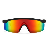 CHPO Sunglass Lelle black with rainbow chrome lenses