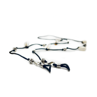 MEER MATE Brillenkette Kauri silber