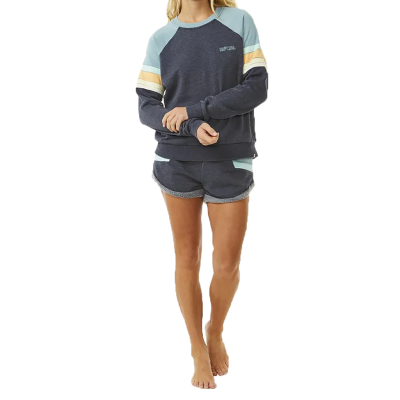 RIP CURL Women Crew Surf Revival Raglan dark navy