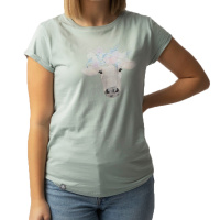 BAVARIAN CAPS Women T-Shirt Almabtrieb mint