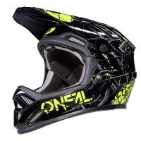 ONEAL Bike Fullface Helmet Backflip Zombie Black/Neon Yellow