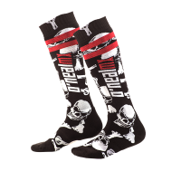 ONEAL Bike Socks Pro Mx Crossbone Black/White (One Size)