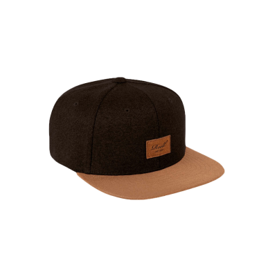 REELL Snapback Cap Suede Cap 152 dark brown tweed