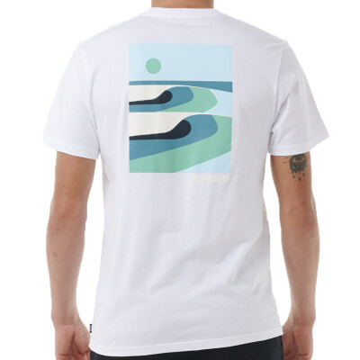 RIP CURL T-Shirt Surf Revival Lined Up white