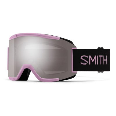 SMITH Snow Goggle Squad proper pink + sun platinum mirror